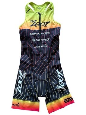 ZOOT WOMENS SLEEVELESS RACERBACK LTD AERO TRIATHLON SUIT KIT BUILT IN BRA SMALL